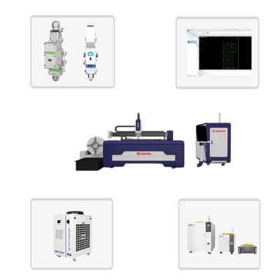 Máquina de corte por láser de fibra CNC 2000W 3000W 4000W 6000W 12000W para corte de hojas y tubos Flexible