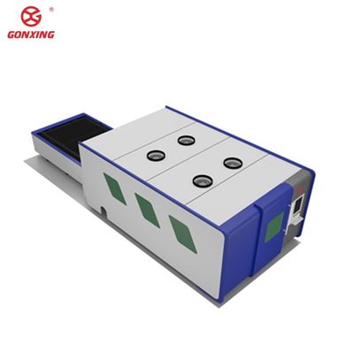 Máquina de corte por láser de chapa metálica industrial de doble mesa modelo 6000w con configuración de 4 ejes y servomotor Yaskawa