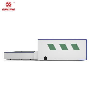 Máquina de corte por láser de chapa metálica industrial de doble mesa modelo 6000w con configuración de 4 ejes y servomotor Yaskawa