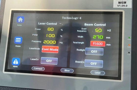 Maquina de limpieza con láser de fibra de pulso de 2000w 3000w para limpieza de superficie de óxido en superficies metálicas por sistema de control Au3tech