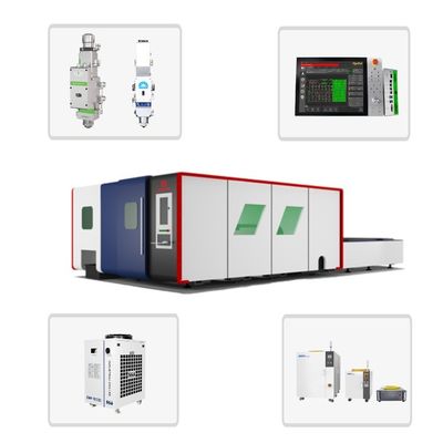 Máquina de corte por láser de lámina y tubo de metal industrial de doble mesa de 3000w con guía HIWIN