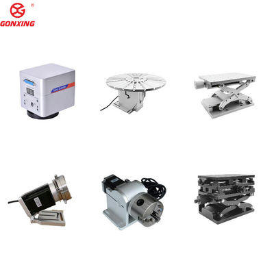 JCZ Software de control GONXING Máquina de marcado por láser de fibra de escritorio 30W 50W 80W 100W para metal No metal Velocidad de marcado rápida