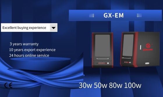 Win XP/7/8/10/11 64bit JCZ Ezcad Control System Fullcover 2D/3D Long Service Life Máquina de marcado con láser UV para metal y no metal