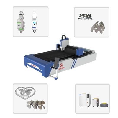 Precisión de posicionamiento de alta precisión 0.03mm 3000W 4000W 6000W CNC de la placa de acero Fibra de corte por láser para el equipo de corte