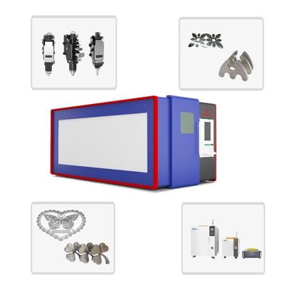Raycus 3KW cubierta de seguridad completa Cortador de metal con láser de fibra para latón Cortador de chapa galvanizada de cobre 20 mm espesor de corte