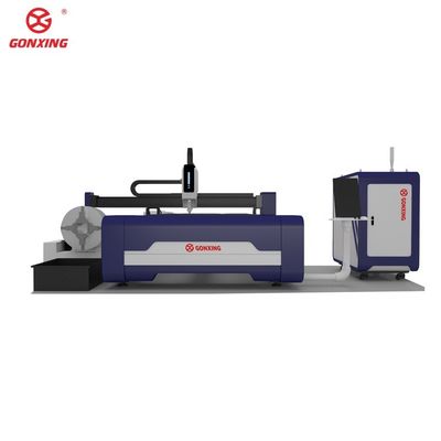 Sistema de refrigeración de configuración de 5 ejes Hanli Chiller de agua Máquina de corte por láser de fibra de metal de placa y tubo