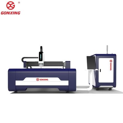 Máquina de corte por láser de fibra refrigerada con agua para acero inoxidable y acero al carbono Mesa de intercambio 1500mmX3000mm