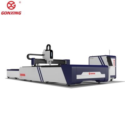 Máquina de corte por láser de fibra refrigerada con agua para acero inoxidable y acero al carbono Mesa de intercambio 1500mmX3000mm