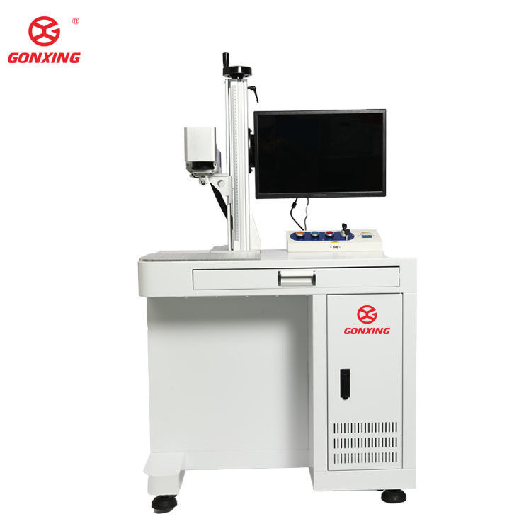 Máquina de marcado por láser de fibra de escritorio GXLaser 30W 50W 100W con Ryacus Max JPT Fuente y área de marcado de diseño 200mm*200mm